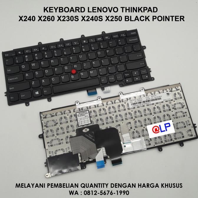 Lenovo Thinkpad X260 X230S X240 X240S X250 Black Pointer Keyboard Original และ