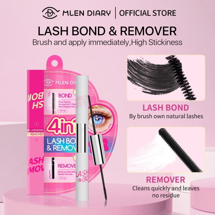 MATA SAVINGS Mlen Diary - Lash Bond และยางลบ - กาวมาสคาร่า & น้ํายาล้างขนตาปลอม - กันน้ําและ