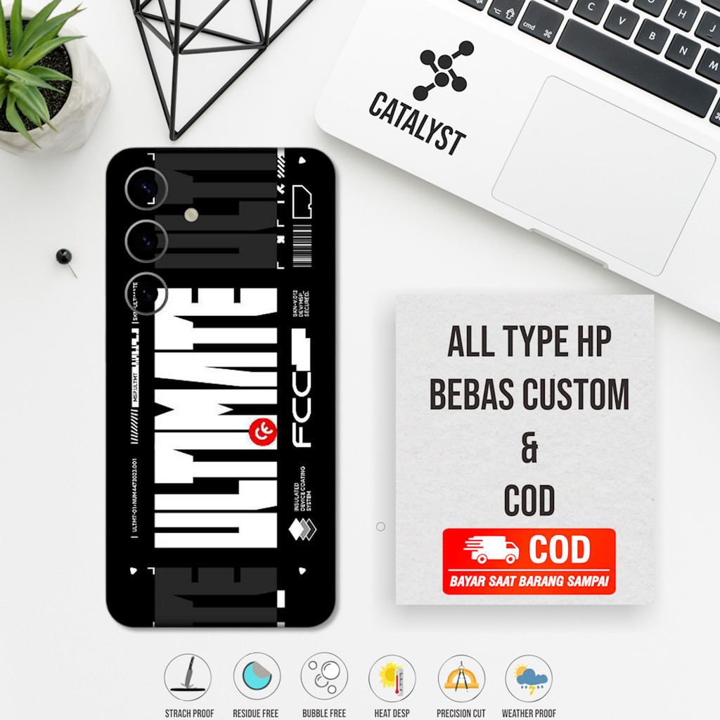 (ซื้อ 1 แถม 2) Garskin Skin Samsung S24 Regular ultimate Code ynw - สามารถปรับแต่งได้ - เคสสติ๊กเกอร