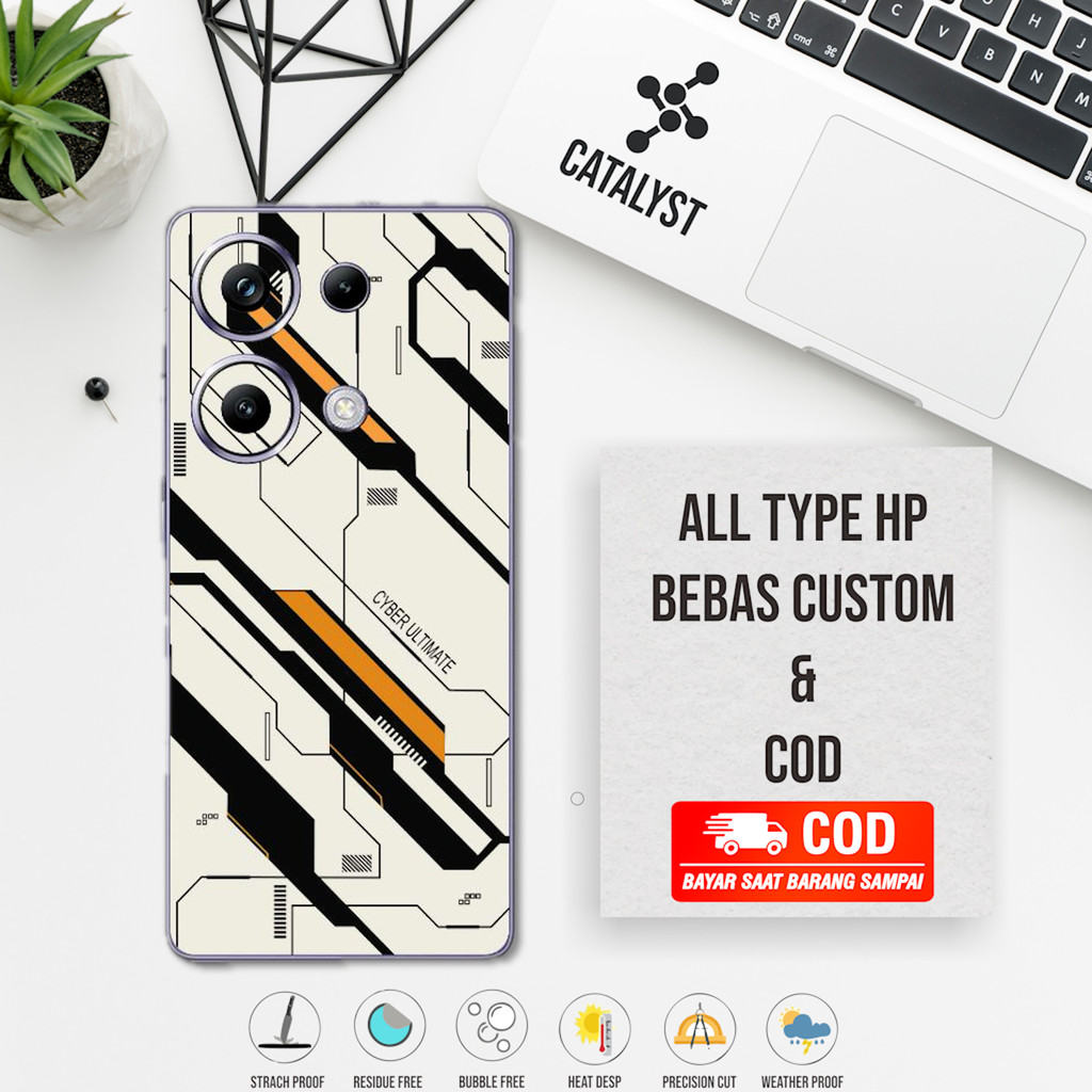 Garskin Hp Redmi Note 13 Pro 4G cyber ultimate Code x4q ซื้อ 1 แถม 2