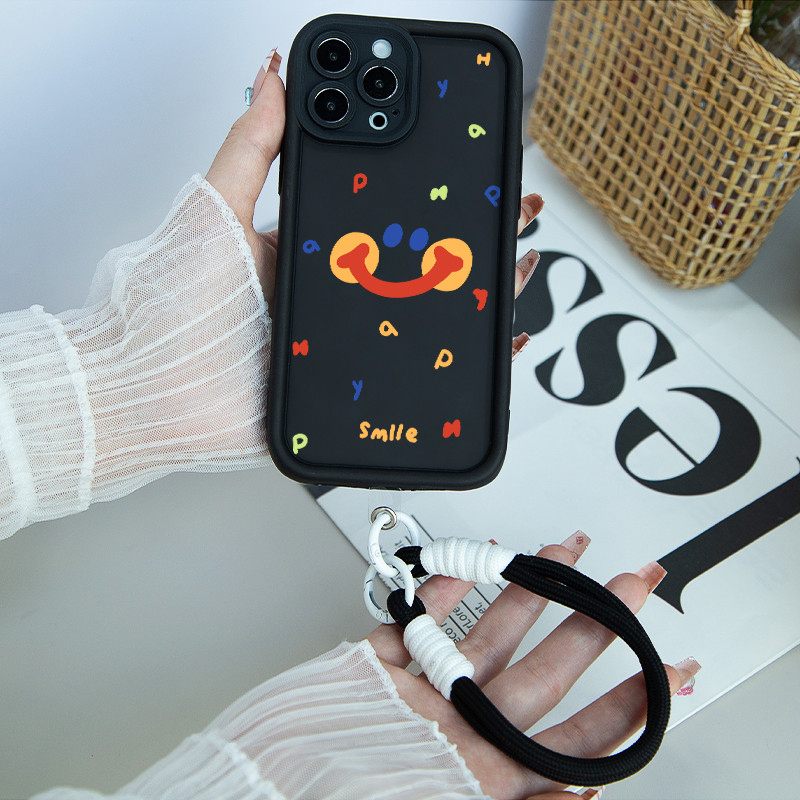 HP ล่าสุด Lanyard Smile สําหรับกรณี Infinix Smart 9 Hot 50 Pro Plus 50I Itel A70 S23 Rs4 Itel P65 P5