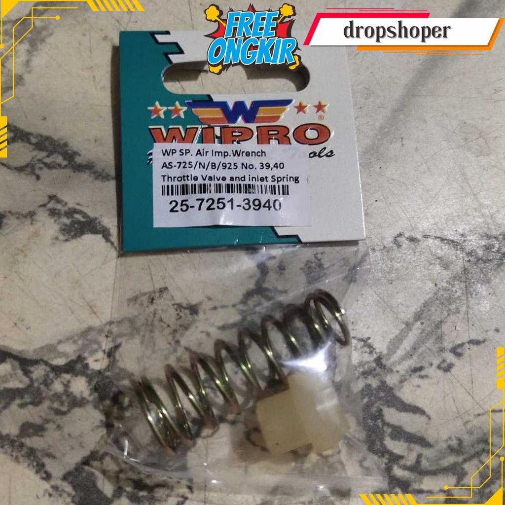 อะไหล่วาล์วปีกผีเสื้อและ Sparing As 725N/As 725B/925 เบอร์ 39.40 Wipro Original Product