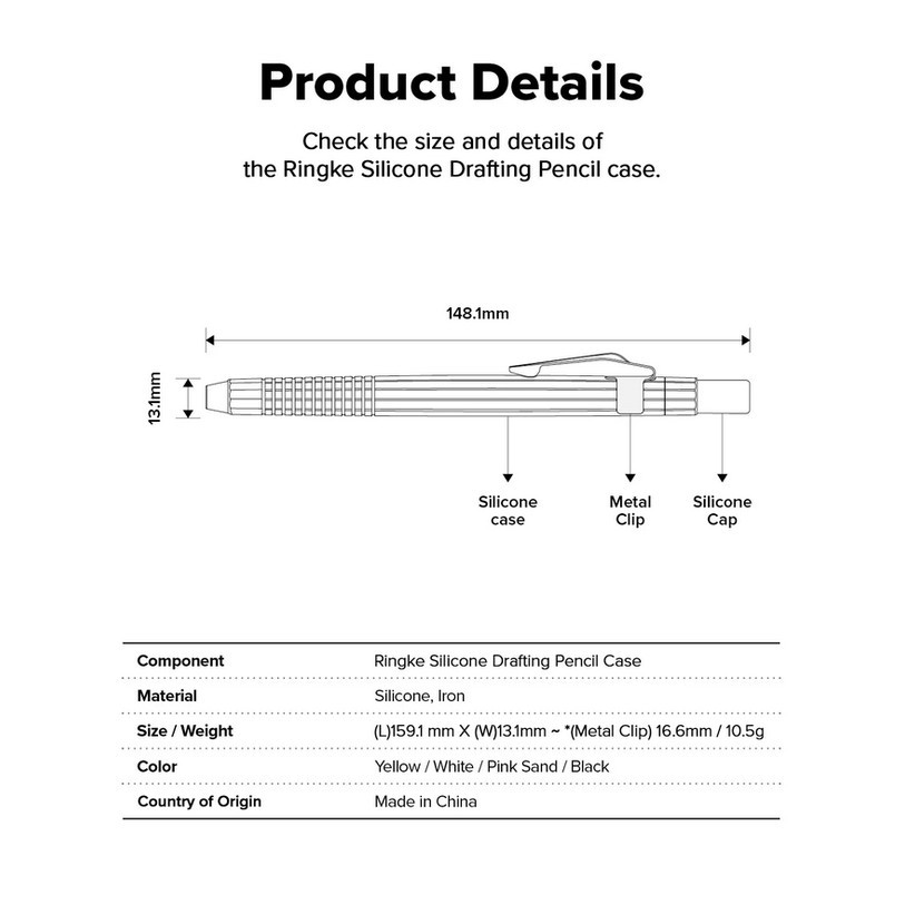 Ringke Silicone Drafting apple Pencil pro Case