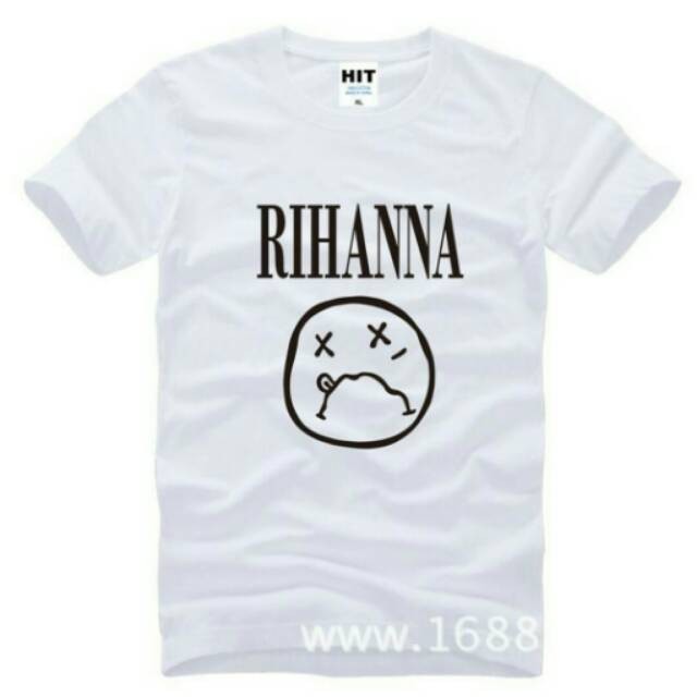 Rihanna เสื้อยืดผู้ชาย