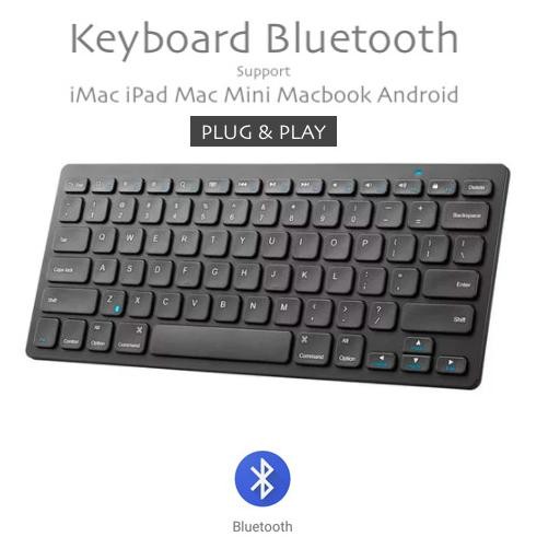 Imac Mac Mini Bluetooth Keyboard Imac Oem คีย์บอร์ด Bluetooth สีดํา