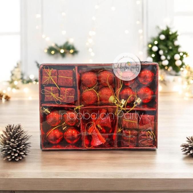 21 Os2020C-026 ชุดกล่องเครื่องประดับคริสต์มาส / เครื่องประดับตกแต่งต้นคริสต์มาส