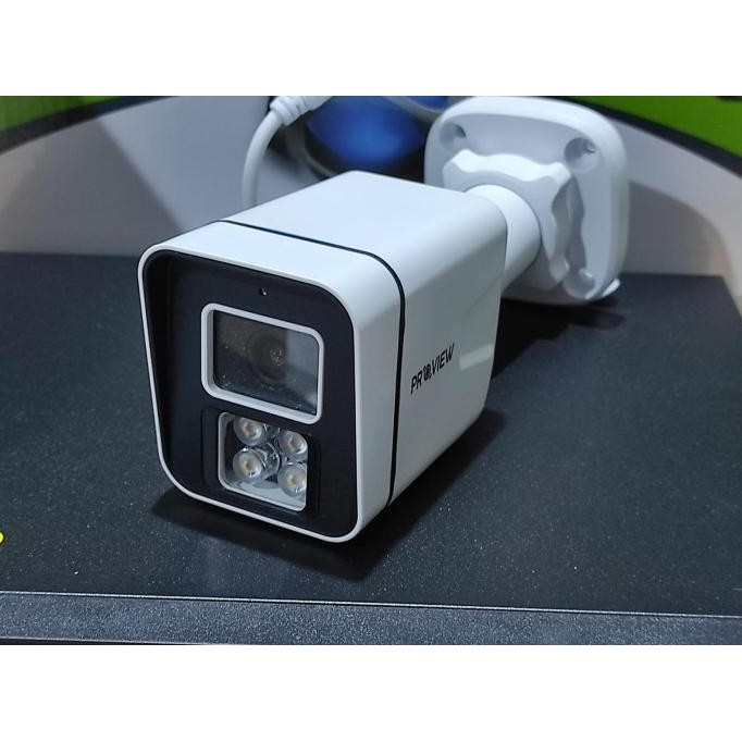 กล้องกล้องวงจรปิดกลางแจ้ง Proview 2Mp Colorvu พร้อมเสียง Sm-Pr5028-Fc Fullcolor 24H Day Night Audio 