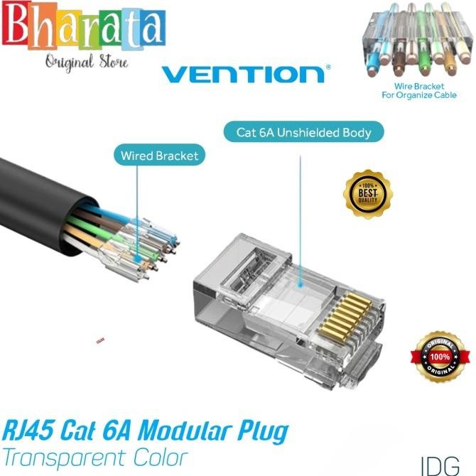 จัดส่งฟรี - Vention RJ45 Cat6A UTP Modular Ethernet Connector IDG Connector