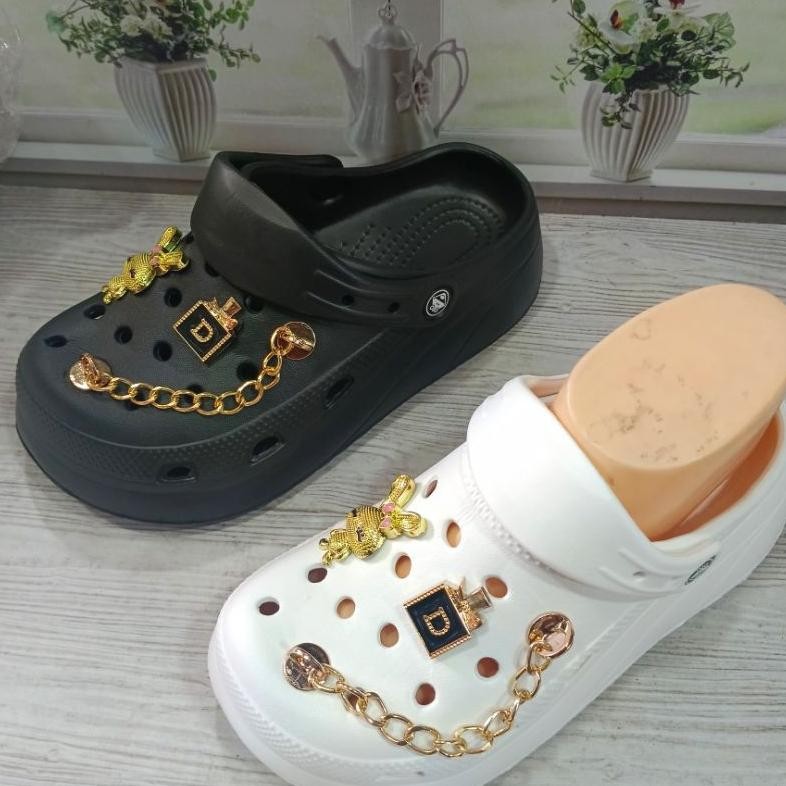 รองเท้าแตะผู้หญิง Crock/Baim Soft and Light Rubber