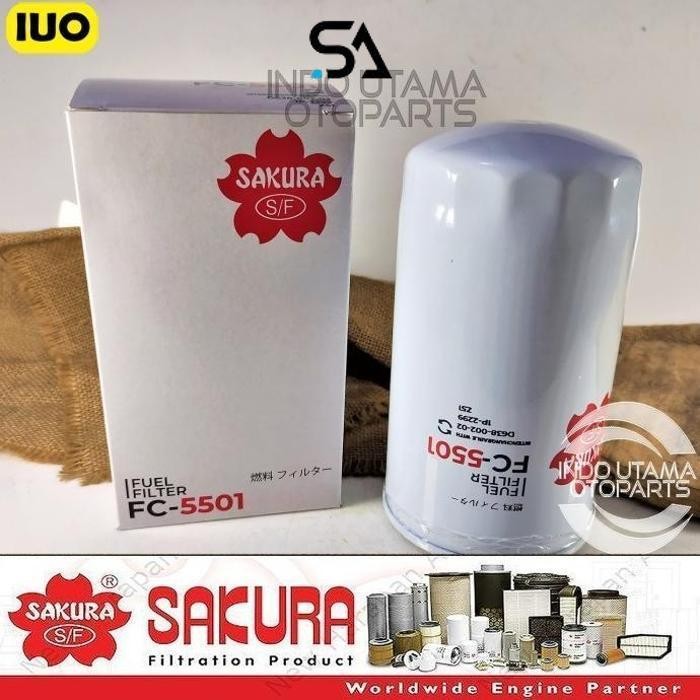 Caterpillar 977L 920 966E 1P-2299 กรองดีเซล Sakura Fc-5501