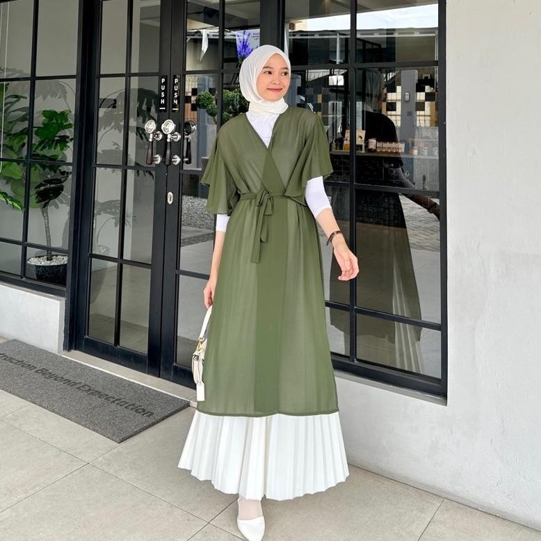 Mega TR24 Nara Outer Coruty Kriwl Sleeve Outerwear Casual Women คุณภาพระดับพรีเมียม