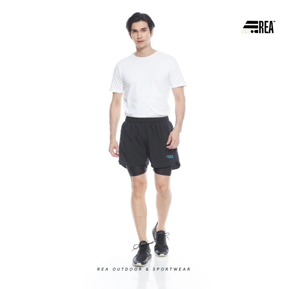 M-4 ed-7 REA ACTIVEWEAR - กางเกงกีฬา 2-in-1 เลกกิ้งสีรุ้งสะท้อนแสง ประหยัด