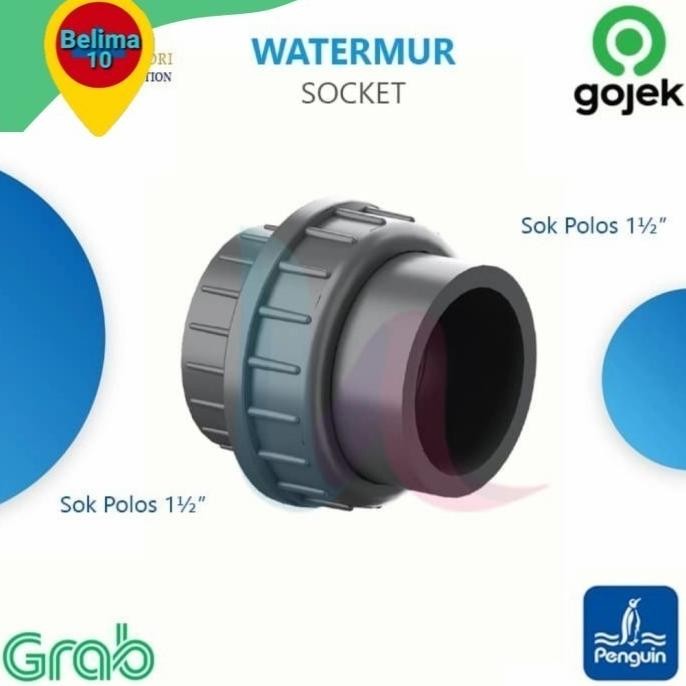 Penguin Union 1.5" Water Nut Adapter Socket 11/2 นิ้ว ล่าสุด