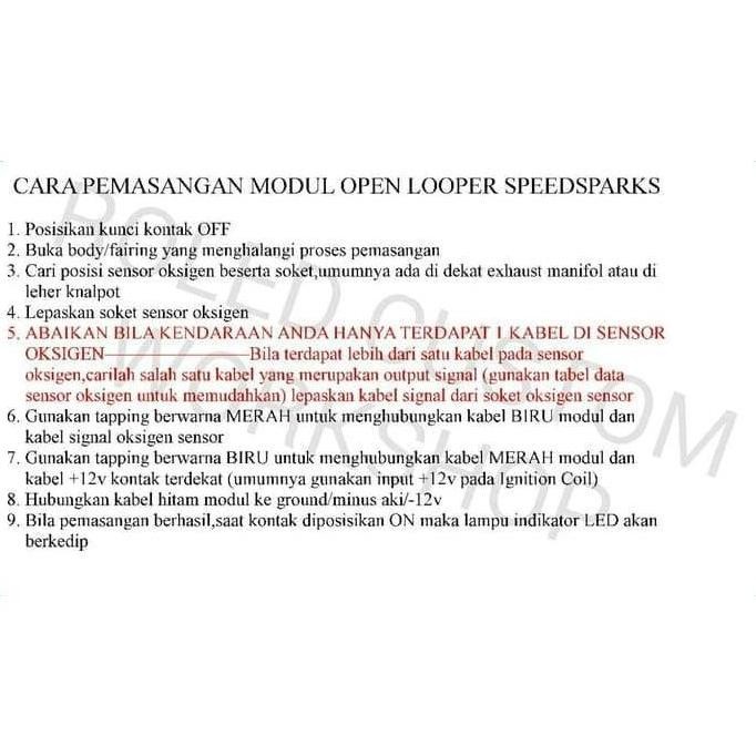 เปิด Looper Speedsparks Piggyback O2 Universal NMAX XMAX Aerox 155 PCX rans