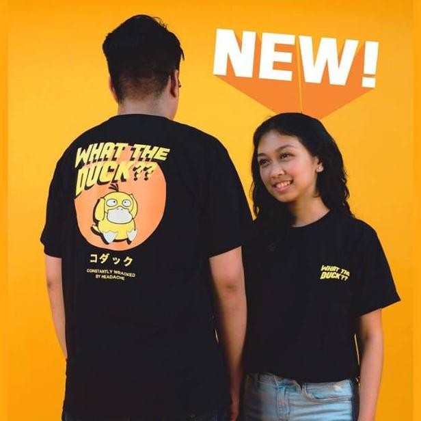 เสื้อยืด Kuruu Psyduck What The Duck เสื้อยืดอนิเมะโปเกมอน