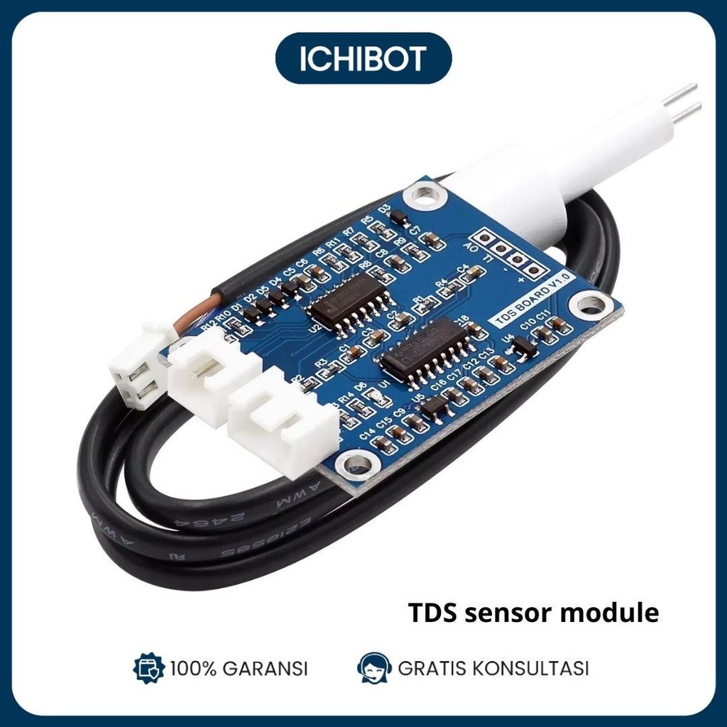 TDS Sensor Module TDS Sensor Module (รวมละลายของแข็ง) สําหรับการตรวจจับคุณภาพน้ํา - เหมาะสําหรับ 51/