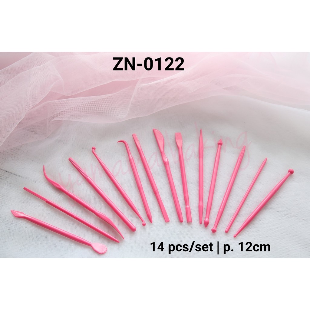 ZN-0122 เครื่องมือปั้นฟองดอง, เครื่องมือทําฟองดองแกะสลักดอกไม้ (OTHER - OTHER)