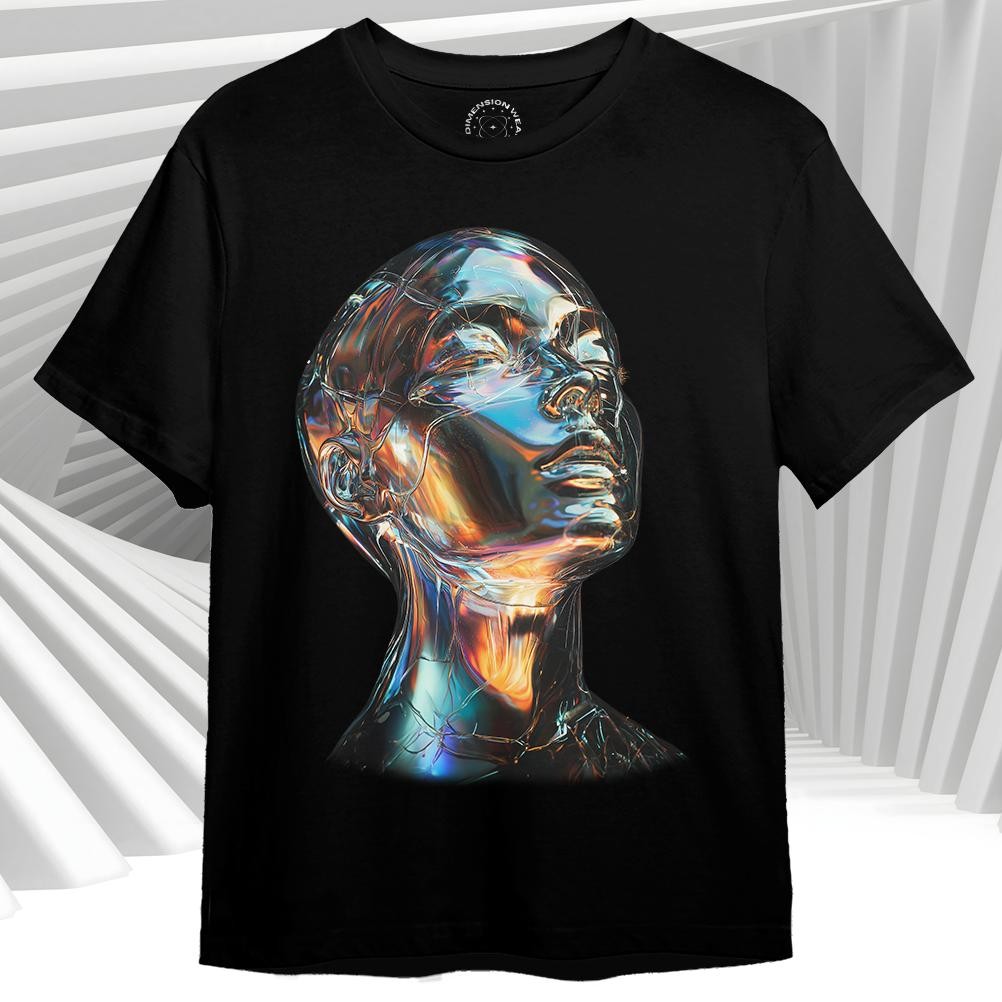 3D Silver Face Premium Distro เสื้อยืด V2 Dt0577