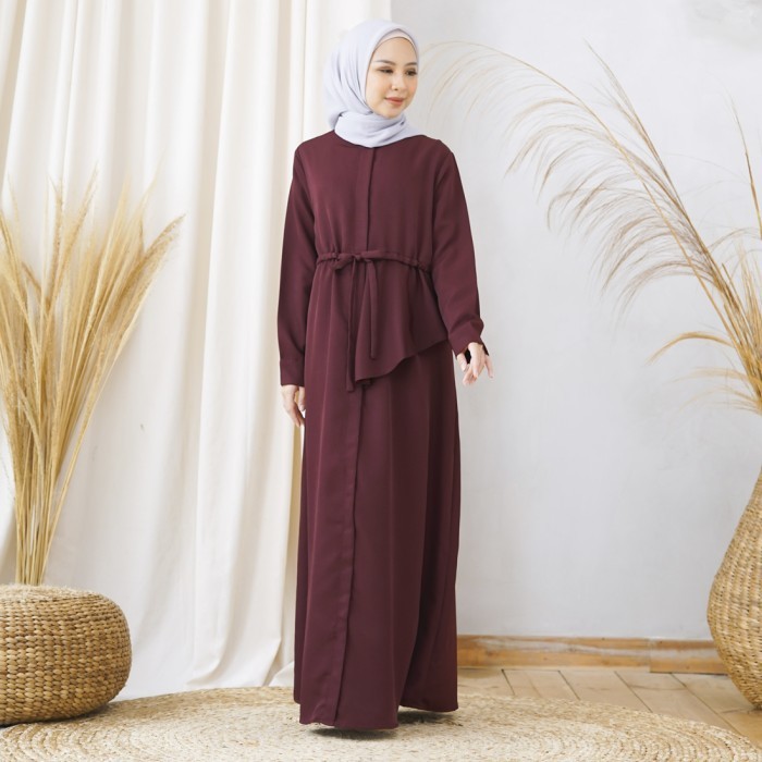 Wolfi Gamis Camilla Maroon