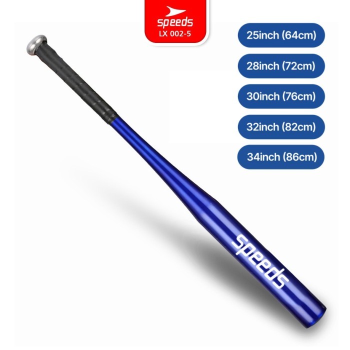 SPEEDS ไม้เบสบอล Sports Bat 28" LX-002-2 - สีฟ้า, 28 นิ้ว (72 ซม.) V7S9
