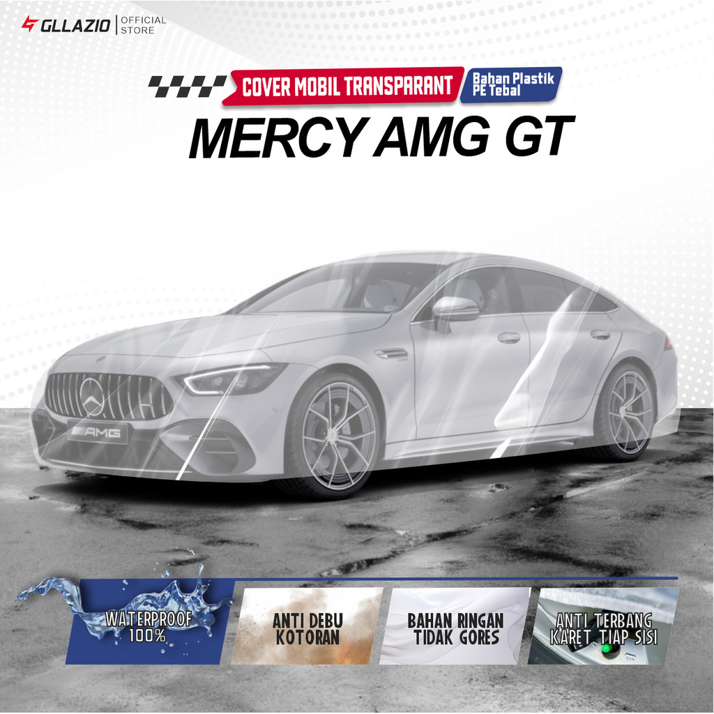 โปร่งใส Mercy AMG GT ฝาครอบตัวรถ / Mercy AMG GT ผ้าคลุมรถพลาสติก / MercedesBenz AMG GT ผ้าห่มกันน้ํา
