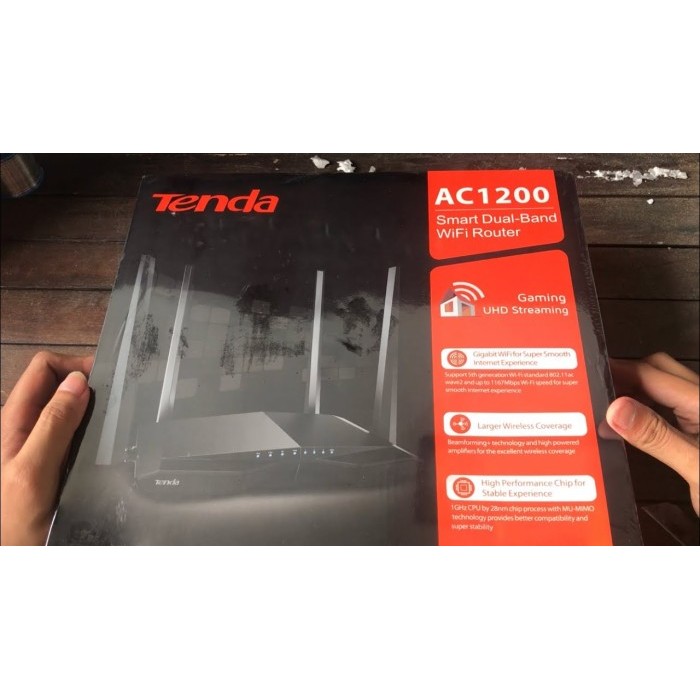 TENDA AC6 Router - เราเตอร์ WiFI ดูอัลแบนด์อัจฉริยะ AC1200