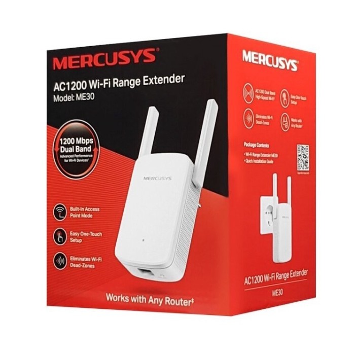 MERCUSYS ME30 ME 30 AC 1200 AC1200 WI-FI RANGE EXTENDER บูสเตอร์ WIFI