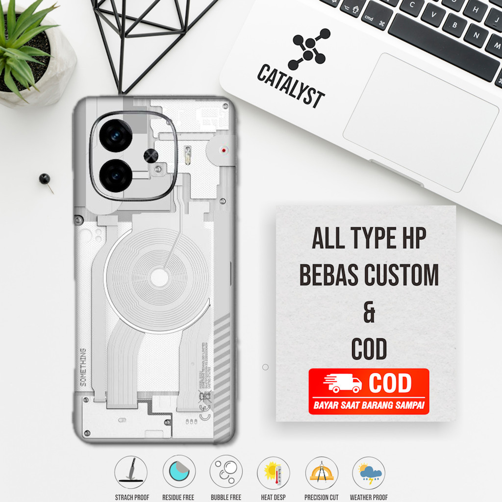 (ซื้อ 1 แถม 2) Garskin Skin Iqoo Z9 บางอย่าง รหัส 3b2 - สามารถปรับแต่งได้ - เคสสติ๊กเกอร์