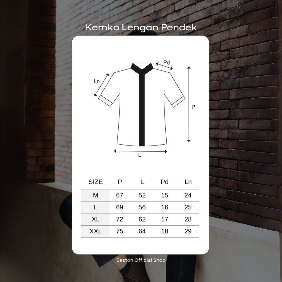 เสื้อเชิ้ตผู้ชาย BASTOH Izmir ปักสีดํา