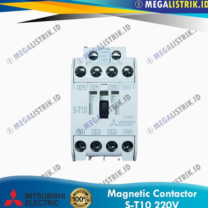 ใหม่ Mitsubishi Contactor S-T10 220V AC / ST10 / ST-10 / ST 10 220 โวลต์