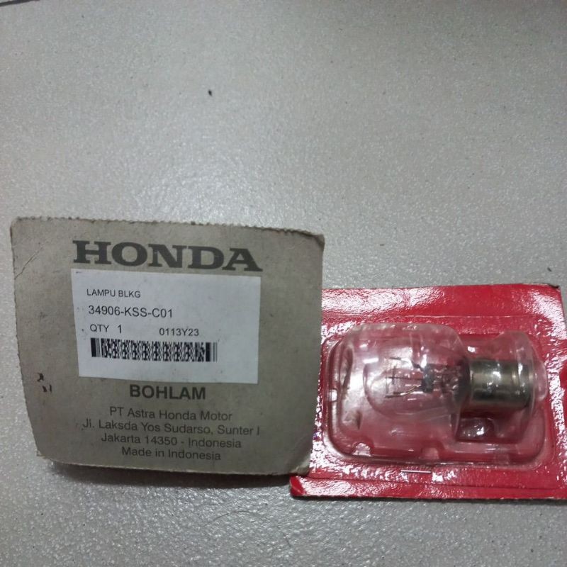 34906KSSC01 – BULB TAIL BULB (P21/5W), REAR BULB, BRAKE BULB CB OLD, CRF, SUPRA GTR ORIGINAL AM