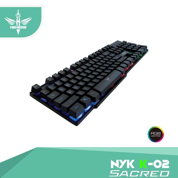 Nyk K-02 / K02 / K 02 Black Only Gaming Keyboard ต้นฉบับและเชื่อถือได้