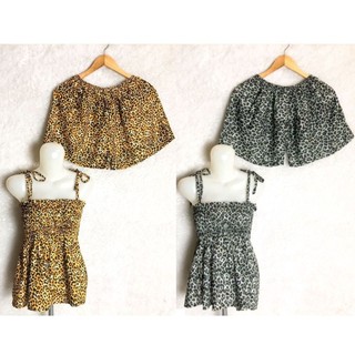 Set Atasan Tangtop + Celana Pendek Bunga