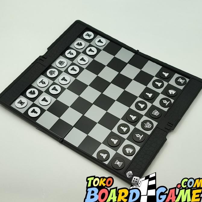 MINI MAGNETIC CHESS - MINI CHESS BOARD - TRAVEL - POCKET CHESS -
