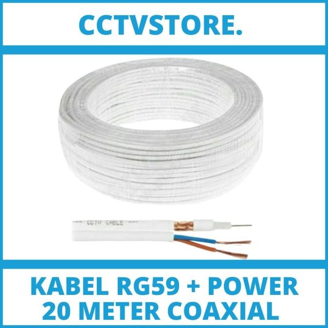 Rg59 Cctv Cable Plus กําลังไฟ 20 เมตร