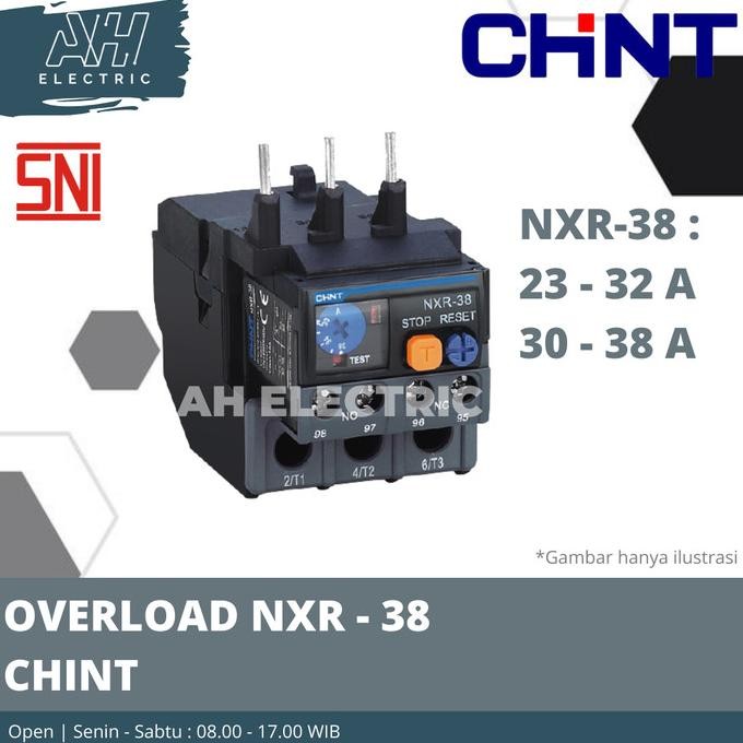 Thermal Overload Relay Chint Nxr-38 Nxr38 - 23-38A