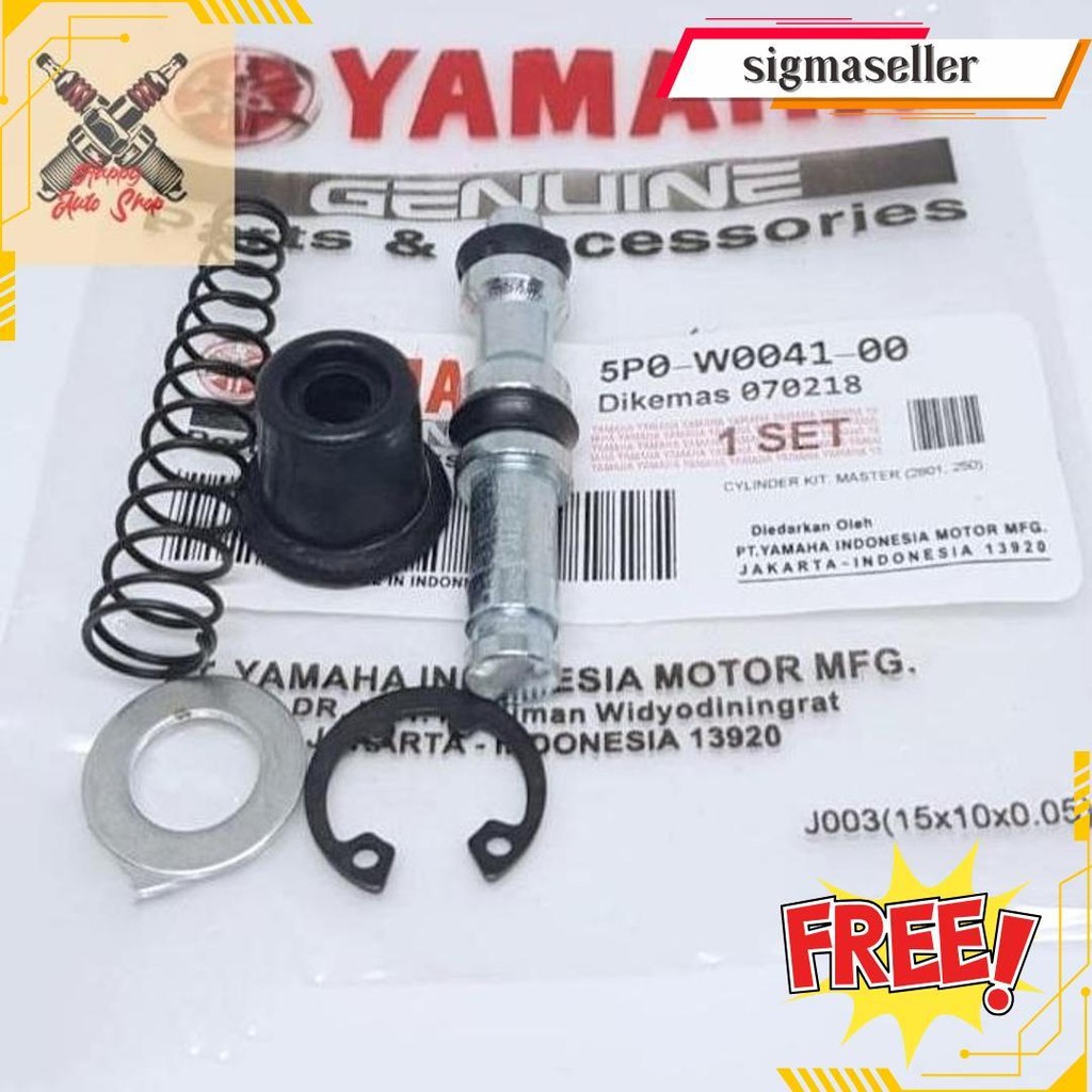 (ขายส่ง: 10 ชุด) ชุดซีลหลักเบรค Yamaha Mio J J J J Jupiter Vega Xeon / 5P0-W0041-00