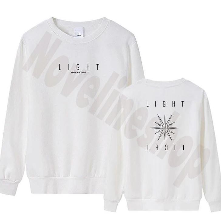 Exo BAEKHYUN Kpop Beyond Live BAEKHYUN เสื้อกันหนาวพื้นฐานบางเบา