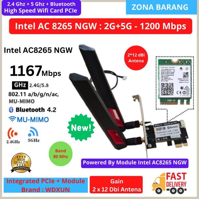 การ์ด Wifi ความเร็วสูง PCIe Dual Band AX210 AC9260 AC7265 AC8265 MT7921K