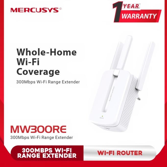 - MERCUSYS MW300RE 300Mbps เครื่องมือขยายช่วง Wi-Fi