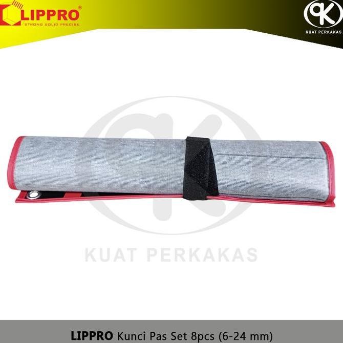 ชุดประแจ 8 ชิ้นราคาไม่แพง 6-24 มม. ประแจปลายเปิด Lippro 551P-08