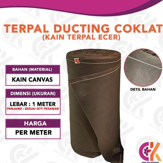 QUALITY BROWN CANVAS DUCTING TARPAPER // สีน้ําตาล AC DAK CANVAS FABRIC