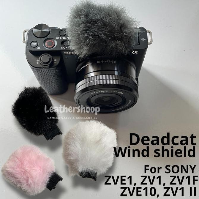 Deadcat Feather Wind Shield สําหรับ Sony ZV1 ZVE10 ZVE1 ZV1F ZV1 Mark2 ฝาครอบไมโครโฟนกันลม