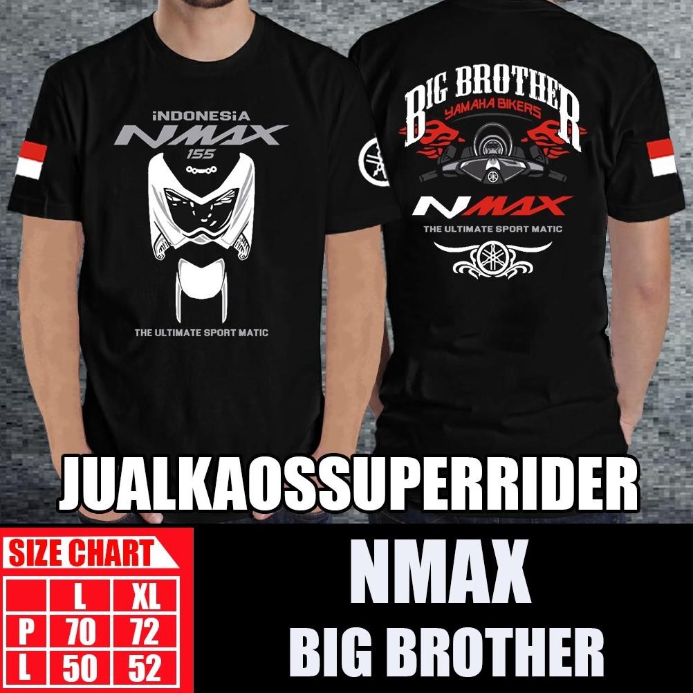 Nmax Indonesia 155 Big Brother Black O&J Style เสื้อยืดผู้ชาย