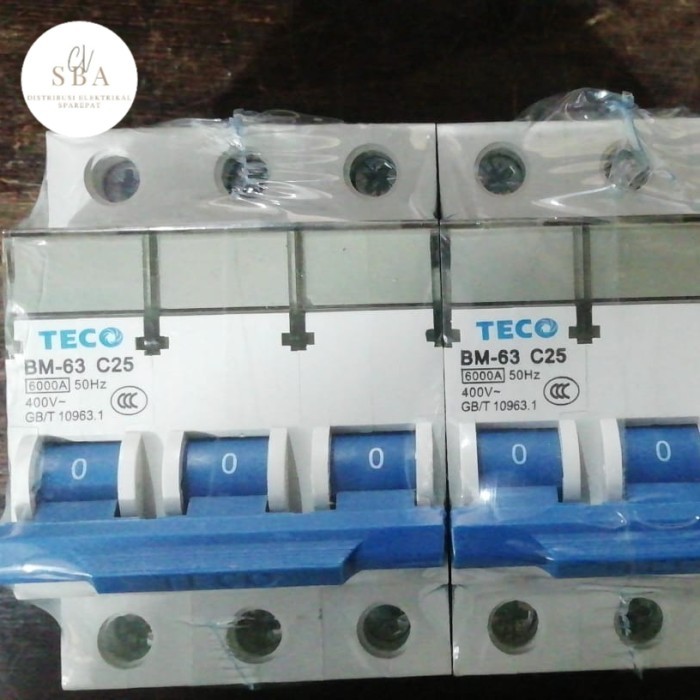 จัดส่งฟรี - TECO - BM-63 C25 3P เซอร์กิตเบรกเกอร์ NEW