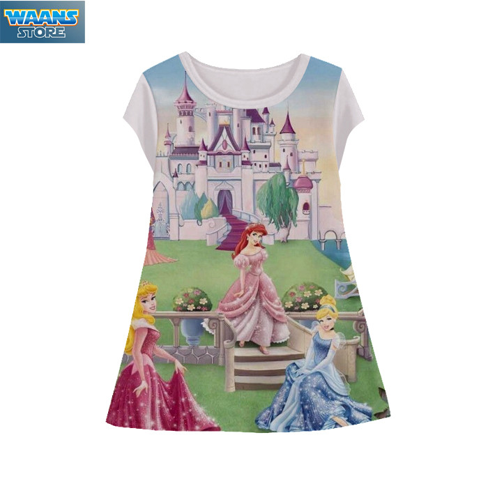 Disney Princess Tunic Dress - Princess Disney-7-designWD อายุ 1-12 ปี Tunic - Waanstore