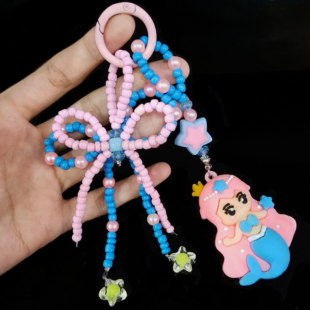 GANTUNGAN Cute Bag Charm พวงกุญแจ Aesthetic Mermaid - GK041