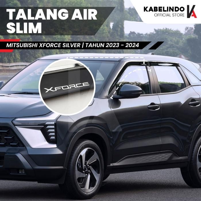 MITSUBISHI XFORCE 2023 - 2024 รถประตูน้ํา SLIM LIST CHROME SILVER 4 รุ่น