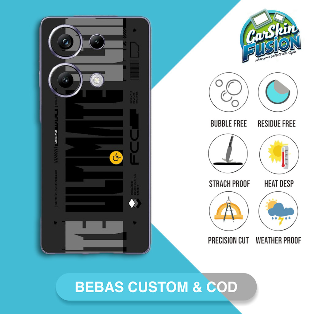 Garskin Skin Poco M6 pro 4G Ultimate Code - 2L4 Custom | เคสรอยขีดข่วนป้องกันฟันกัส