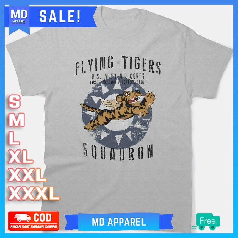 Flying Tigers Squadron US Army Air Corps WWII เสื้อวินเทจ